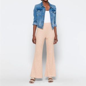 Shine Jecca Rib Knit Flare Pants